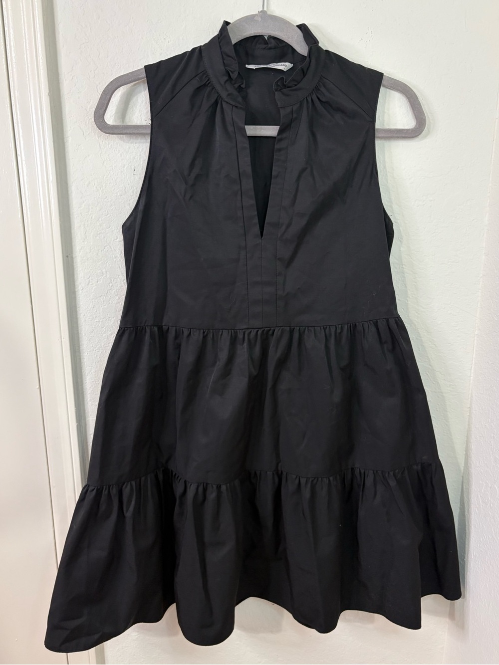 Amanda Uprichard Black Sleeveless Saffron Mini Dress size Small - Picture 2 of 13